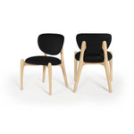 Velora Velvet Dining Chair in Black