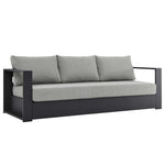 Tahoe Outdoor Aluminum Sofa in Gray Gray