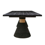 Rishi 120" Rope Rectangular Dining Table in Black