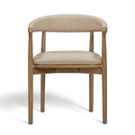 Vina Vegan Leather Dining Chair in Taupe