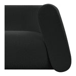 Abbington Boucle Fabric Upholstered Chair in Black