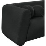 Abbington Boucle Fabric Upholstered Chair in Black