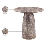 Cosenza Concrete Indoor/Outdoor Bar Table in Brown