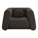 Abbington Boucle Fabric Upholstered Chair in Brown