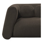 Abbington Boucle Fabric Upholstered Chair in Brown
