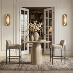 Cosenza Concrete Indoor/Outdoor Bar Table in Travertine