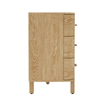Solara 68" Solid Wood Dresser (6-Drawer) in Natural Oak