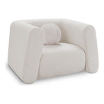 Abbington Boucle Fabric Upholstered Chair in Cream