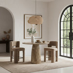 Venosa Concrete Indoor/Outdoor Bar Table in Beige