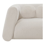 Abbington Boucle Fabric Upholstered Chair in Cream