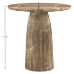 Venosa Concrete Indoor/Outdoor Bar Table in Beige