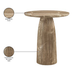 Venosa Concrete Indoor/Outdoor Bar Table in Beige