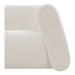 Abbington Boucle Fabric Upholstered Chair in Cream