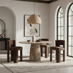 Venosa Concrete Indoor/Outdoor Bar Table in Beige