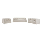 Abbington Boucle Fabric Upholstered Chair in Cream