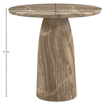 Venosa Concrete Indoor/Outdoor Bar Table in Beige