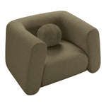 Abbington Boucle Fabric Upholstered Chair in Olive