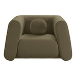 Abbington Boucle Fabric Upholstered Chair in Olive