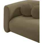 Abbington Boucle Fabric Upholstered Chair in Olive