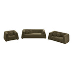 Abbington Boucle Fabric Upholstered Chair in Olive