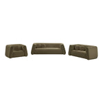 Abbington Boucle Fabric Upholstered Chair in Olive