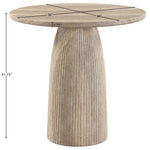 Venosa Concrete Indoor/Outdoor Bar Table in Travertine