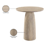 Venosa Concrete Indoor/Outdoor Bar Table in Travertine