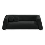 Abbington 91" Boucle Fabric Upholstered Sofa in Black