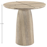 Venosa Concrete Indoor/Outdoor Bar Table in Travertine