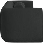 Abbington 91" Boucle Fabric Upholstered Sofa in Black