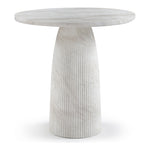 Venosa Concrete Indoor/Outdoor Bar Table in White