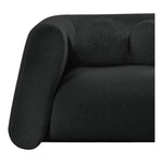 Abbington 91" Boucle Fabric Upholstered Sofa in Black