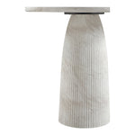 Venosa Concrete Indoor/Outdoor Bar Table in White