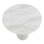 Venosa Concrete Indoor/Outdoor Bar Table in White