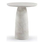 Venosa Concrete Indoor/Outdoor Bar Table in White