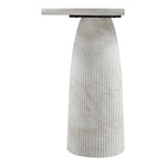 Venosa Concrete Indoor/Outdoor Bar Table in White