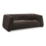 Abbington 91" Boucle Fabric Upholstered Sofa in Brown