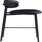 Lupita Vegan Leather Upholstered Bar Stool (834-C) in Black