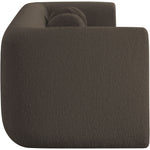Abbington 91" Boucle Fabric Upholstered Sofa in Brown