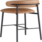 Lupita Vegan Leather Upholstered Bar Stool (834-C) in Cognac