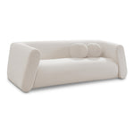 Abbington 91" Boucle Fabric Upholstered Sofa in Cream