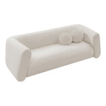 Abbington 91" Boucle Fabric Upholstered Sofa in Cream