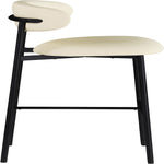 Lupita Vegan Leather Upholstered Bar Stool (834-C) in Cream