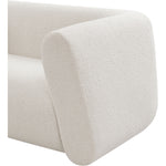 Abbington 91" Boucle Fabric Upholstered Sofa in Cream