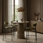 Lupita Vegan Leather Upholstered Bar Stool (834-C) in Olive