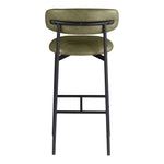 Lupita Vegan Leather Upholstered Bar Stool (834-C) in Olive