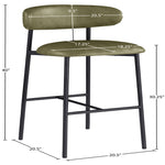 Lupita Vegan Leather Upholstered Bar Stool (834-C) in Olive