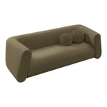 Abbington 91" Boucle Fabric Upholstered Sofa in Olive