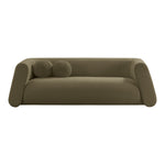 Abbington 91" Boucle Fabric Upholstered Sofa in Olive