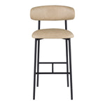 Lupita Vegan Leather Upholstered Bar Stool (834-C) in Tan